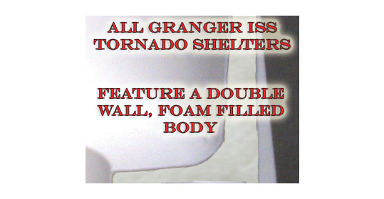 Tornado Shelter, Storm Shelter, Double Wall Foam Filled Construction