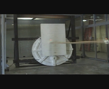 Granger ISS Tornado Shelter door impact testing at Texas Tech University